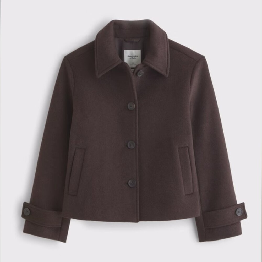 Abercrombie & Fitch Short Wool Coat Size M - NWT